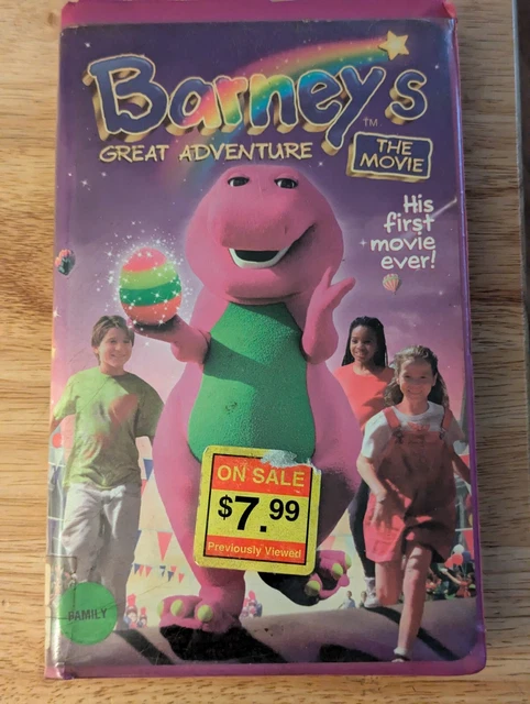 BARNEYS GREAT ADVENTURE: The Movie (VHS, 1998) Purple Clamshell