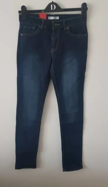 LEVI S 711 SKINNY Jeans Indigo Ridge Blue NEW with Tags 40.00