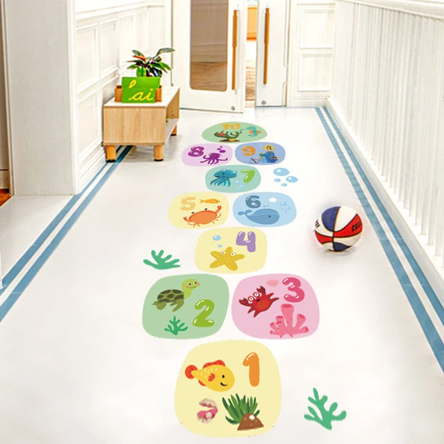 Acquista 10 Pz/set Adesivi Per Pavimenti Autoadesivi Del Fumetto Stampa Nessun Reticolo Reticolo Gioco Di Numeri Adesivo Da Parete Per La Camera Dei Bambini In Italia A Partire Da 3.49 - 4