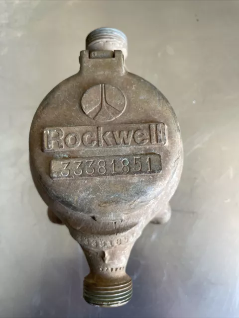 Brass Water Meter Vintage Antique Steampunk Rockwell