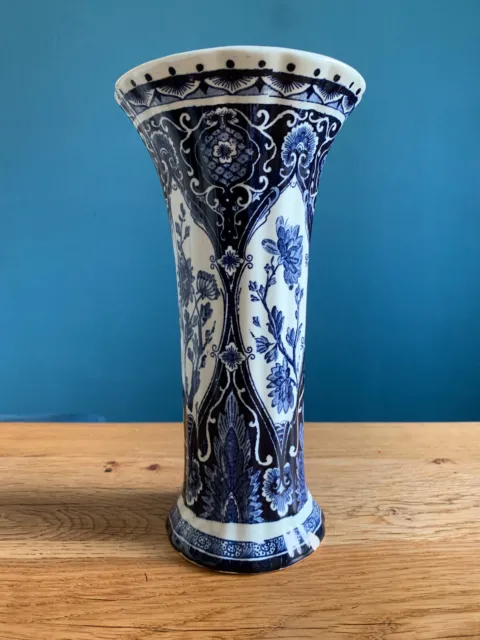 Vase Tulpe Delft blau gemarkt antik