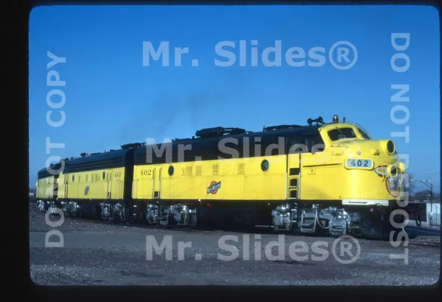 Original Slide C&NW System Chicago & North Western Zito Paint F7A 402 & F7A & F7