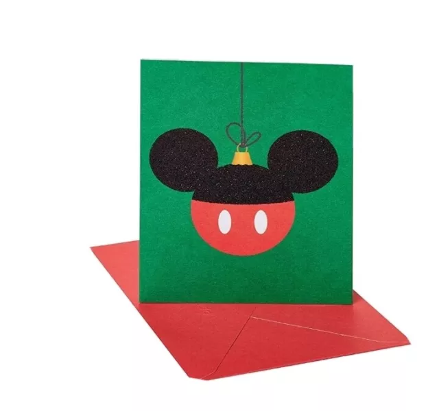 Papyrus Christmas Cards Boxed, Disney Mickey Mouse Holiday Ornament 20-Count NEW