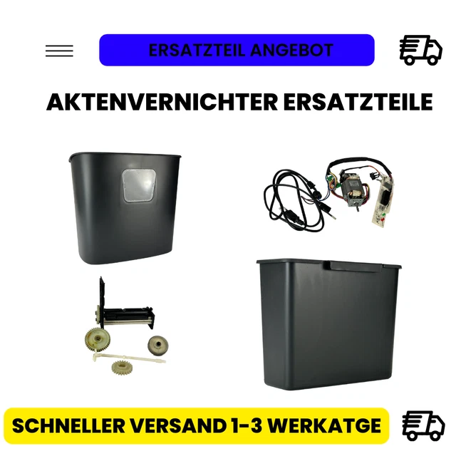 Ersatzteil für Aktenvernichter CD Auffangbox Behälter Papier Shredder Reißwolf