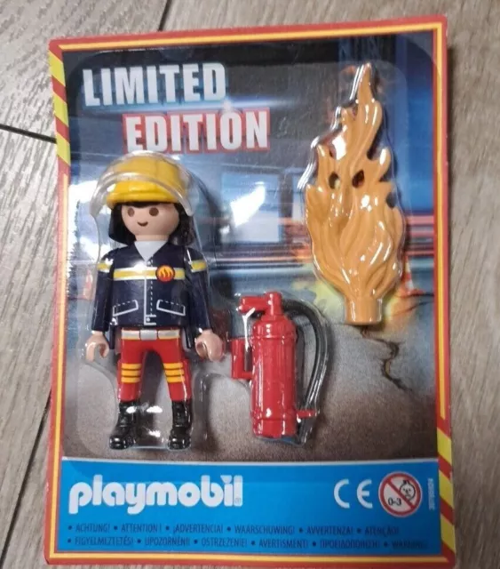 Playmobil Comic Magazin Nr. 65 Feuerwehrmann Löscher Limited Edition NEU OVP