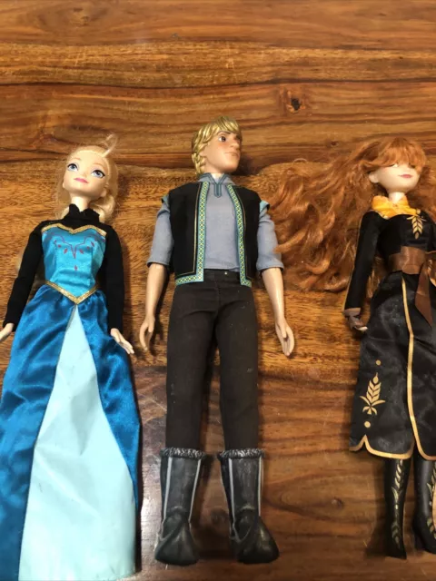 Frozen Bundle Elsa Anna And Kristof Disney Dolls