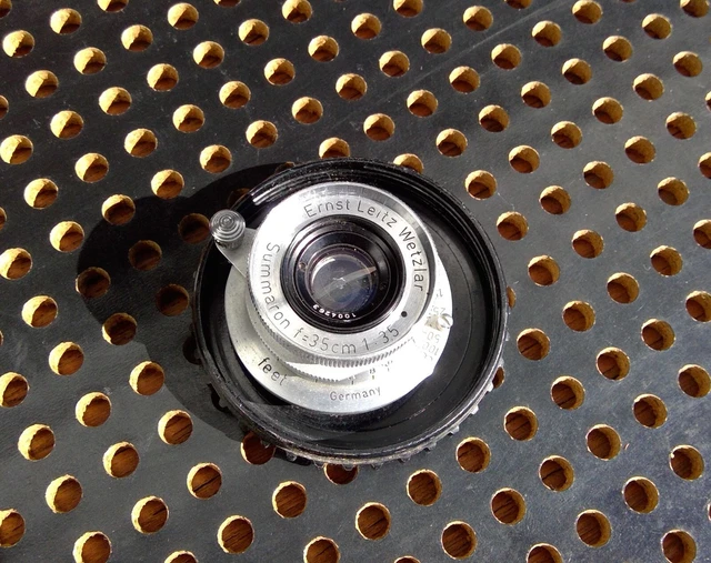 ERNST LEITZ  WETZLAR / LEICA SUMMARON F=3.5CM 1:3.5 LENS Screw Mount #1004263