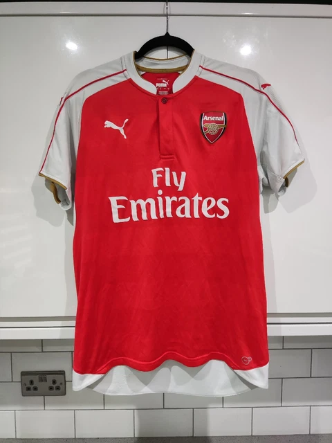 Arsenal 2015 2016 Home Puma Shirt Football Jersey Men ORIGINAL size Large