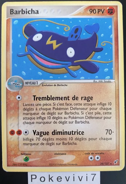 Carte Pokemon BARBICHA 28/107 Rare Bloc EX DEOXYS FR OCCASION
