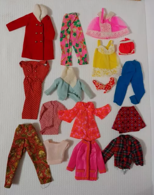 Vintage Barbie Francie PJ & Friends CLOTHES LOT Some Need TLC 1960s 70s