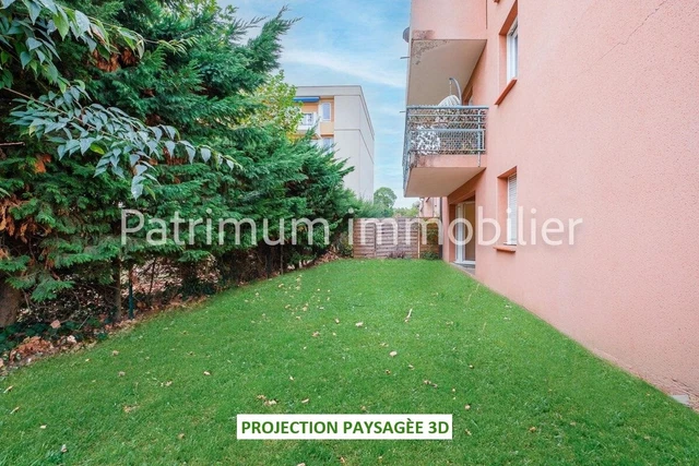 TOULOUSE ARÈNES T3 62m2, GRAND JARDIN, TERRASSE, CAVE, PARKING en SOUS-SOL