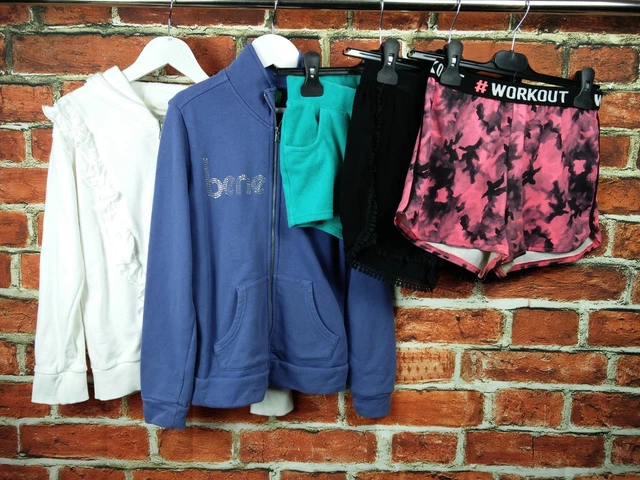 Girls Bundle Age 8-9 Minoti Next United Colors Benetton Gym Hoodie Shorts 134Cm