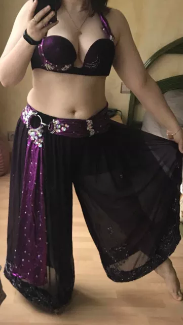 Costume de danse orientale violet pro 2