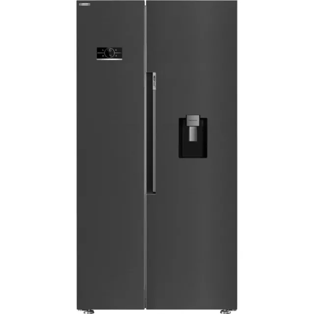 Beko ASD2442VPZ HarvestFresh™ 91cm Frost Free American Fridge Freezer Black