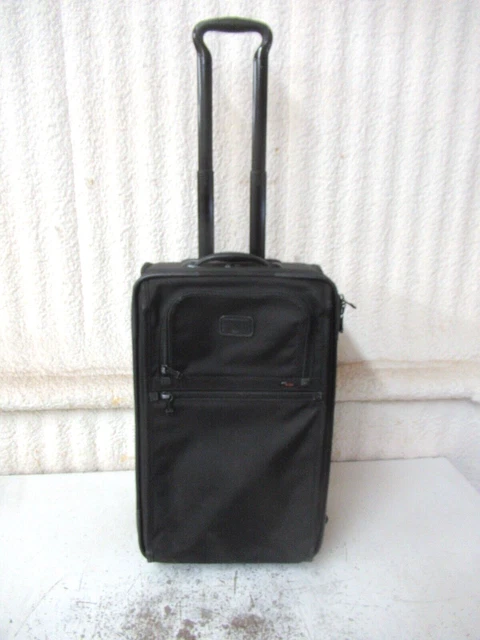 TUMI Alpha 22" Expandable Carry On Rolling Wheeled Luggage Black Model 22022DH