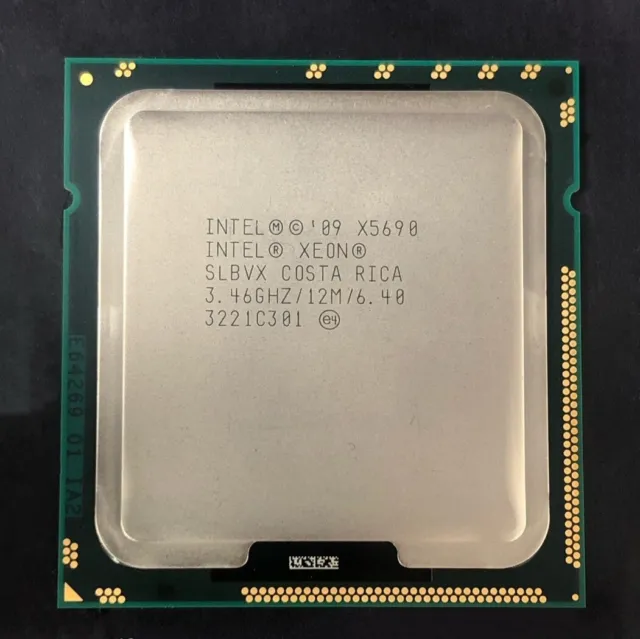 Intel Xeon X5690 3.46GHz 6.4GT/s 12MB 6 Core 1333GHz SLBVX CPU