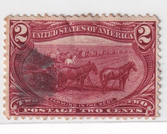 USA stamps - 1898 Trans-Mississippi Exposition Issue 2C_ Cancel Study