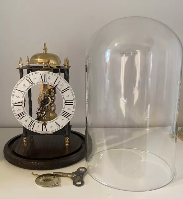 Vintage Large Franz Hermle skeleton clock In Very Good Condition 3