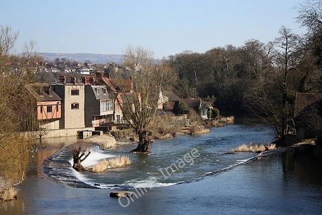 Photo 6x4 Horseshoe weir on the Teme from Ludford Bridge Ludlow The Teme  c2010