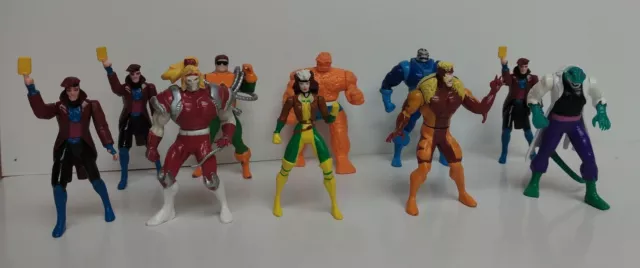Vintage 🔥 Toy Biz Marvel Heavy Metal Heroes 1994 Lot 10 Die-Cast Figures