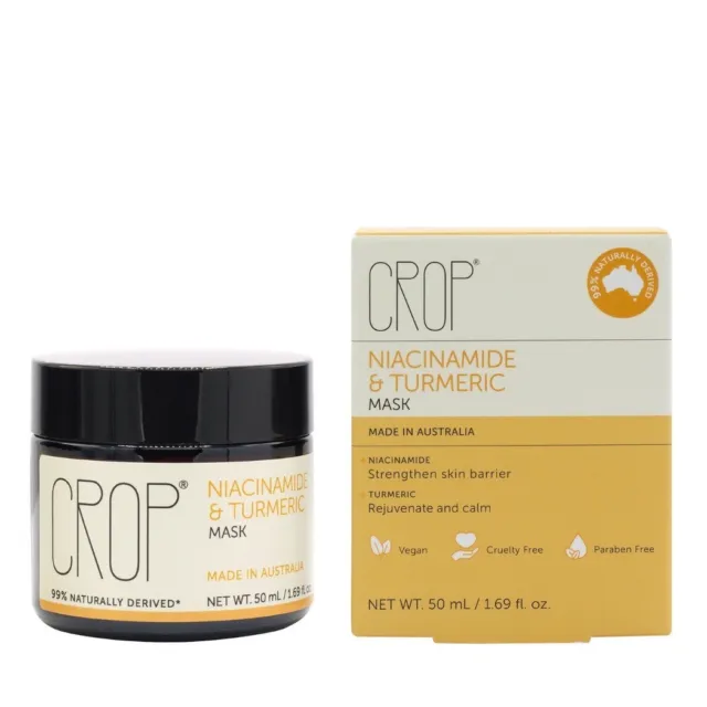 CROP~Niacinamide & Turmeric Facial Mask - Strengthens & Brightening 50ml