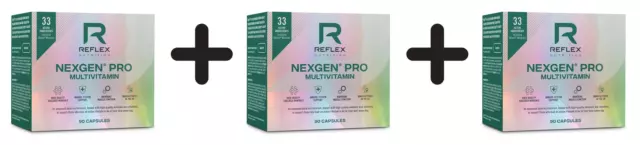 (198 g, 301,75 EUR/1Kg) 3 x (Reflex Nutrition Nexgen Pro Sports Multivitamin -