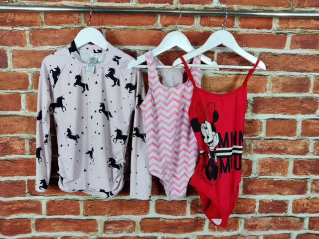 Girls Bundle Age 9-10 Years Next Yd George Swimming Costume Rash Vest Kids 140Cm
