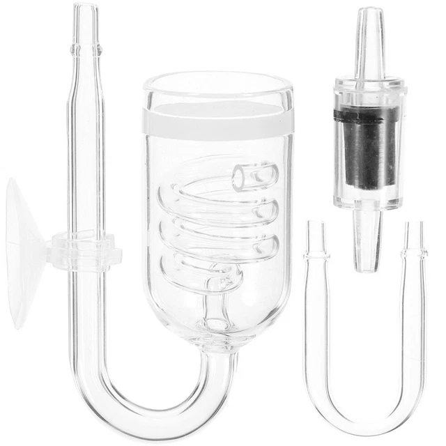 Conector de tubos de oxígeno vidrio regulador de CO2 para acuario