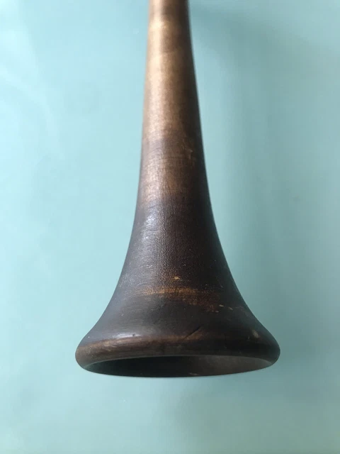 Antique Wooden Stethoscope Medical Doctor Pipe Monaural Ear Trumpet Wooden Rare 3