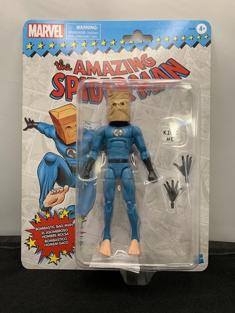 2022 Marvel Legends Retro BOMBASTIC BAG-MAN Amazing Spider-Man 6"