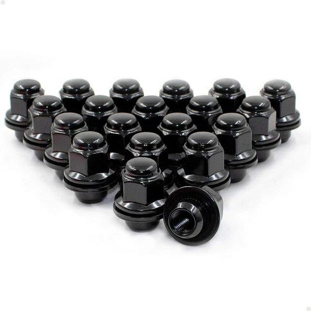 20 TOYOTA OEM OE Stock Factory Wheels Rims Mag Lug Nuts 12x1.5 21mm Hex Black EUR 27,20
