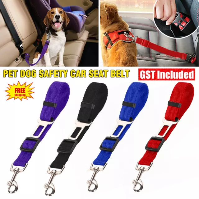 Dog Pet Safety Seat belt Clip for Car Vehicle Seatbelt Adjustable Harness Lead