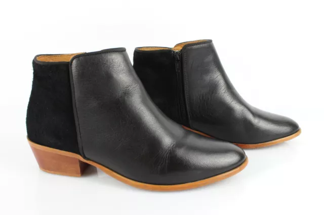 R STUDIO Bottines Boots en Cuir et Daim Noir T 39 Très bon état