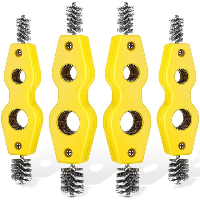 4 piezas tubo de cobre busto tubo de cobre limpiador 4 en 1 tubo busto limpiador L1H7