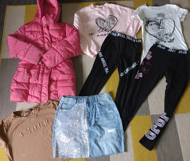 Girls 13-14 Years  Bundle coat, jumper, 2 tops,2 leggings & skirt