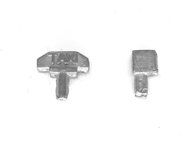 French Dinky 542/24ZT | Simca | Metre Sign & Roof Sign | Repro Spare Parts