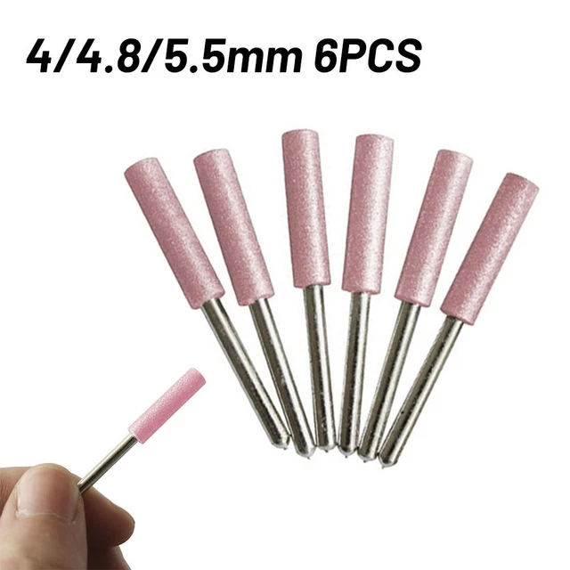 Paquete de 6 brocas de molienda juego de 6 piezas herramientas giratorias afilador de brocas de vástago de 1/8