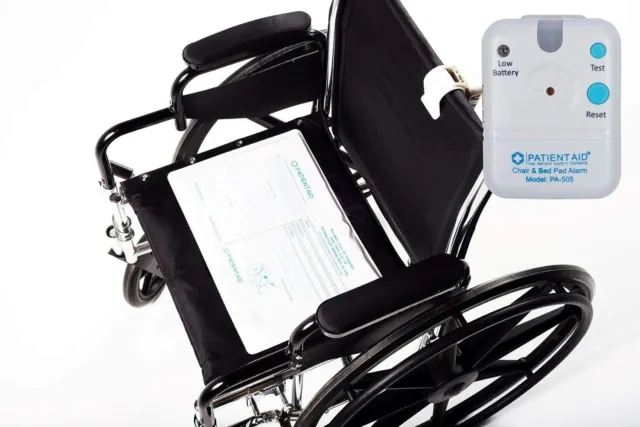 Patient Aid Patient Chair Motion Sensor Alarm for Elderly, 10"x15" Chair Pad
