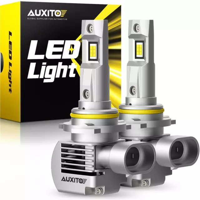 AUXITO 9005 HB3 LED Headlight Bulbs Kit High Beam 6000K White Replace HID Lamp