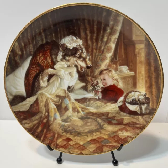 Little Red Riding Hood Collector Plate by Scott Gustafson Knowles '91 EUC