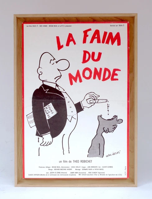 Affiche de Wolinski pour le film documentaire « La faim du monde », LS3618253