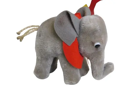 Steiff Vintage Mini Elefant Kuscheltier Stofftier mit Knopf im Ohr Sammlung