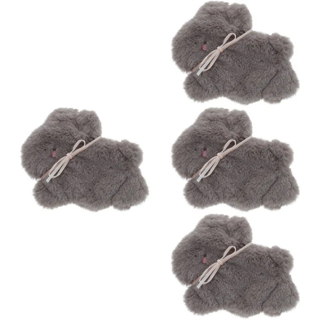 4 Pack jouet de poupée de lapin porte-monnaie Lapin En Peluche porte-monnaie À B