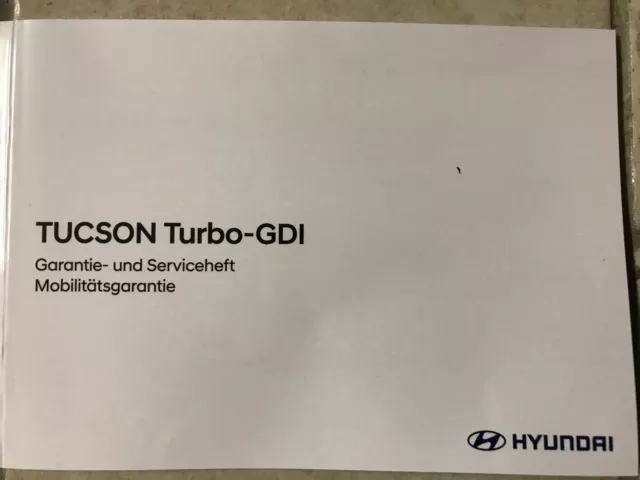 HYUNDAI TUCSON Turbo-GDI libretto di servizio 2022 manuale di istruzioni manutenzione servizio +