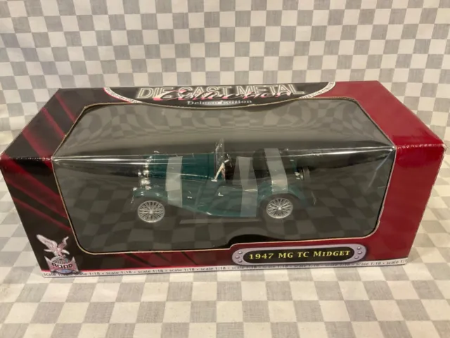 1/18  Mg Tc Midget Green 1947 Die Cast Metal Collection   Delux Edition