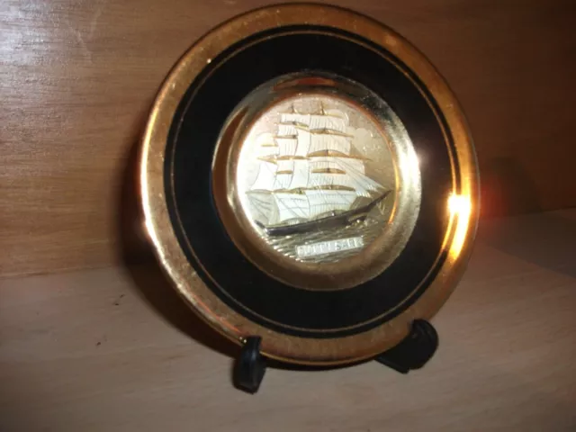 Japanese Chokin plate of the Cutty Sark