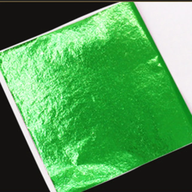 50 Pcs Papier D'aluminium Pour L'artisanat Imitation Feuille D'or