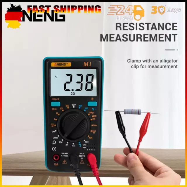Neu 1989candy ANENG LCD Digital Multimeter Spannung/Strom/Widerstand/NCV Meter (