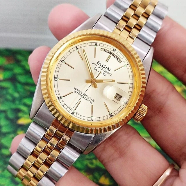 Elgin date quartz best sale deluxe