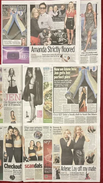 Jennifer Anniston UK Newspaper Magazine Clippings Cuttings Articles Friends